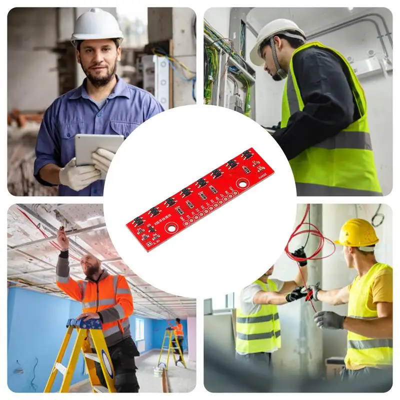 Spur sensor modul Follower modul rote Detektor jagd platine 8-Bit-Erkennungsplatine Leiterplatte material mit 8 Sensoren zur Erfassung