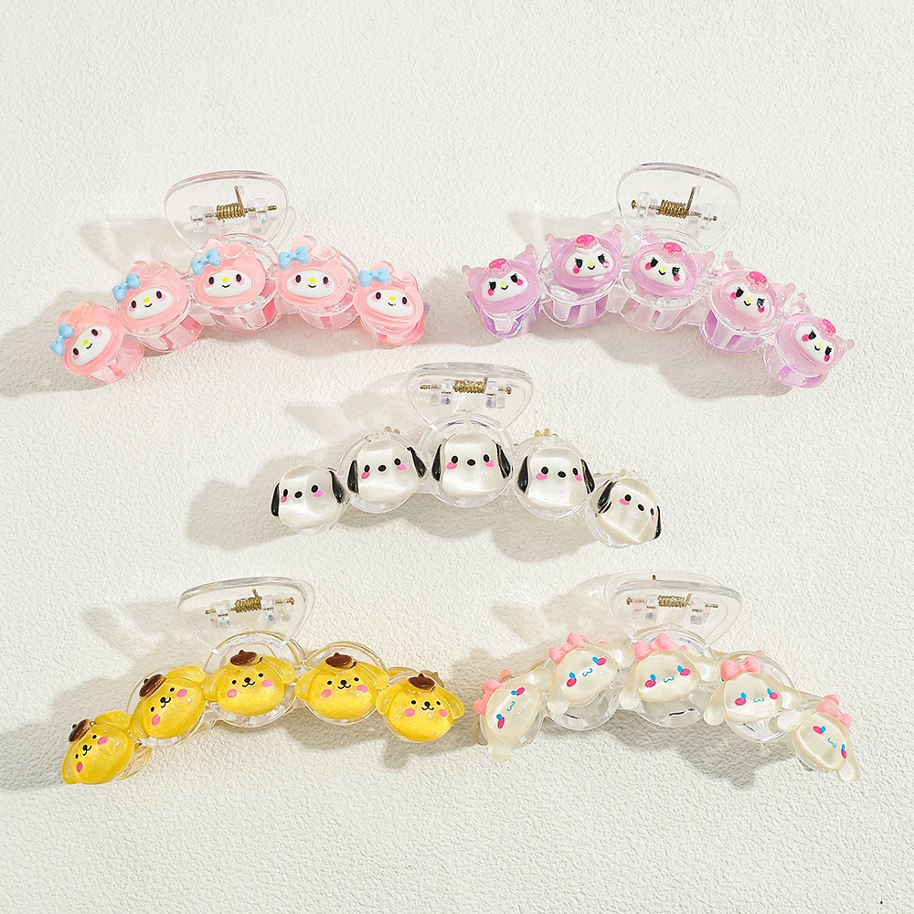 1 шт., милый коготь для волос Sanrio, многофункциональный аксессуар для волос, коготь для волос