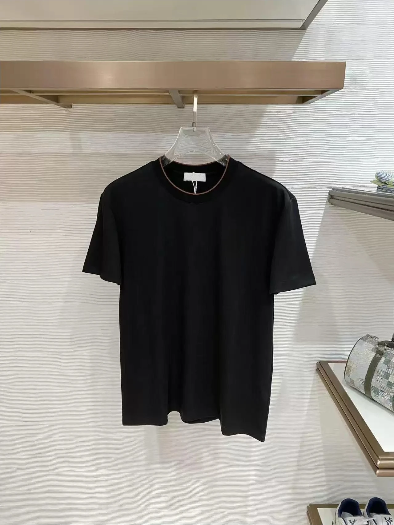 Italy BC26 spring and summer fashion embroidery old money Fengshi short-sleeved casual sour vinegar half-sleeved T-shirt