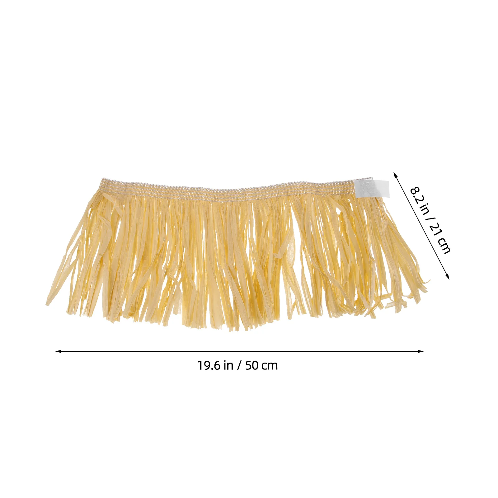 

5Pcs Hula Skirt Props Stretchable Rafi Paper Grass Skirts for Women Yellow Costume Tassel Luau Party Halloween Beach Event