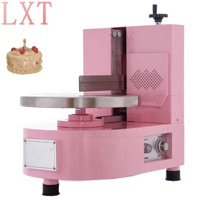 Semi Automatic Birthday Cake Smoothing Coating Machine Cakes Plastering Cream Coating Filling Machine Cooing Baking Appliance