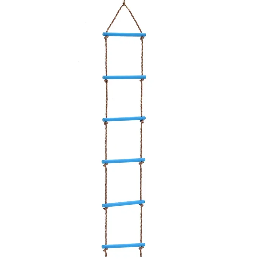 Escada de corda de madeira crianças brinquedo de fitness multi telhas jogo de escalada brinquedo atividade de treinamento ao ar livre esportes seguros corda balanço giratório
