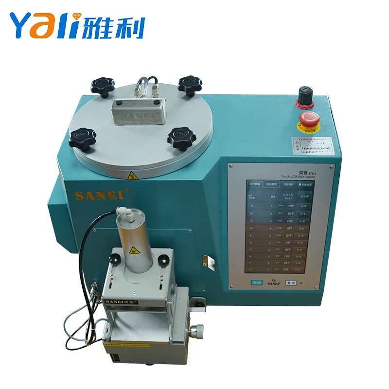 MSSANEI Digital Display Semi-automatic Vacuum Wax Injection Machine Jewelry Making Mold Casting Injector with Auto Clamp Equipme