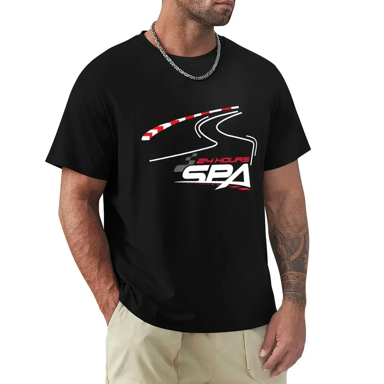 Spa Francorchamps Spa Total 24 Hour Racetrack T-Shirt Artwork T-Shirt anime sweat shirt mens cotton t shirts heavyweight style