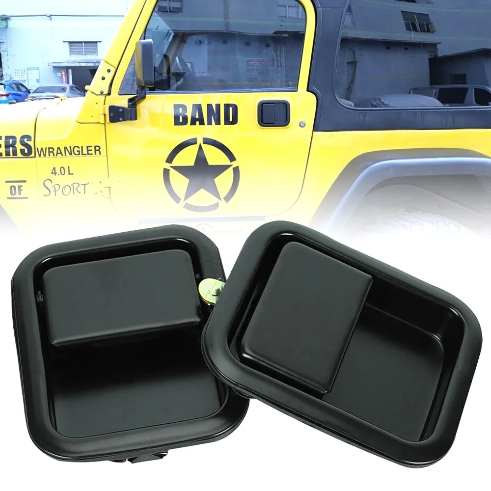 Left Right Car Front Outside Full Door Handle For 1987-2006 For Jeep Wrangler TJ L YJ 55176382AE 55176383AE Car Accessories