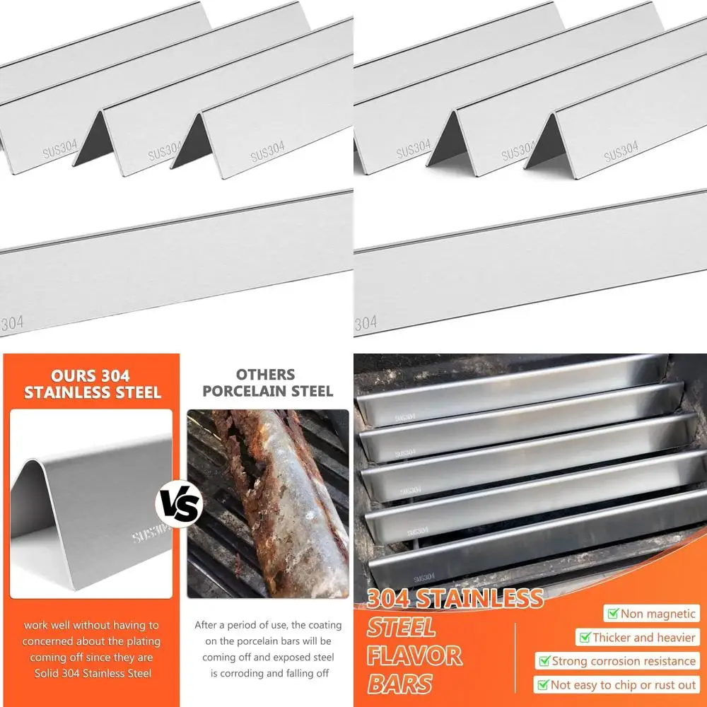 

24.5 Stainless Steel Flavorizer Bars for Weber Genesis 300 Series Grills with Side Controls, Compatible with E310, E320, S310, S