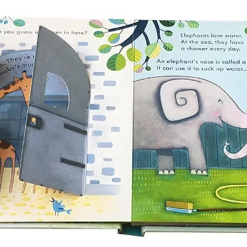 1 Book Usborne Peep Inside Book English Educational 3D Flap Picture Books Baby Children Reading Book for Children Gifts