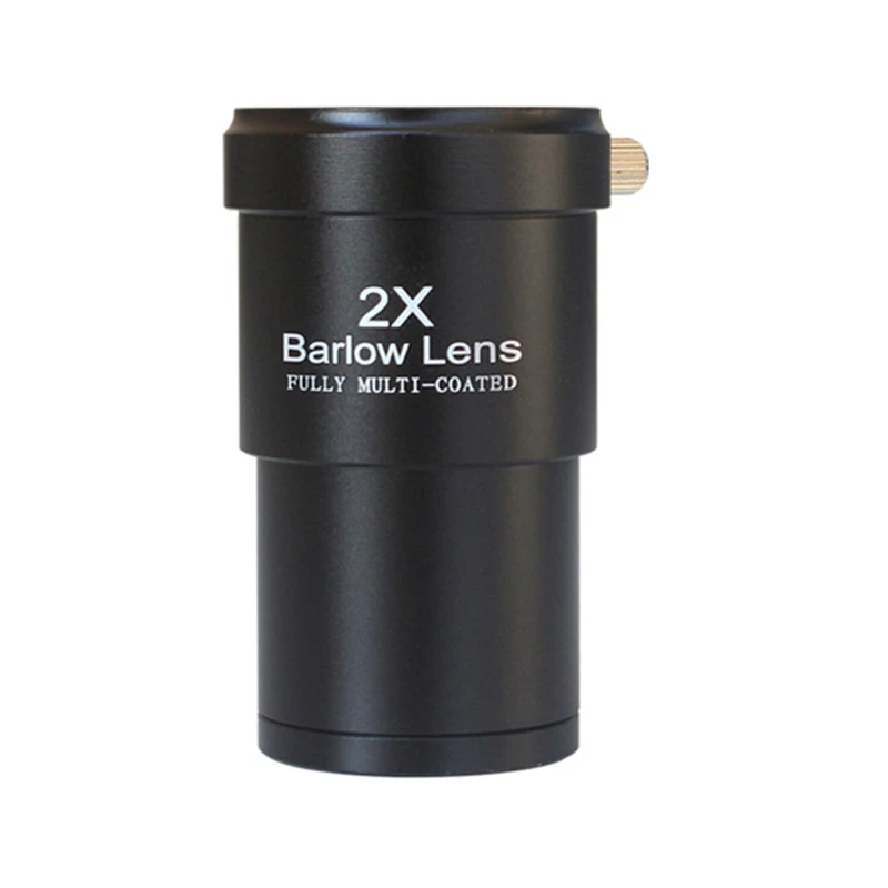 Agnicy Astronomical Telescope Accessories 2X Extender Barlow Lens 1.25 Inches Metal Barlow Mirror Neutral Version
