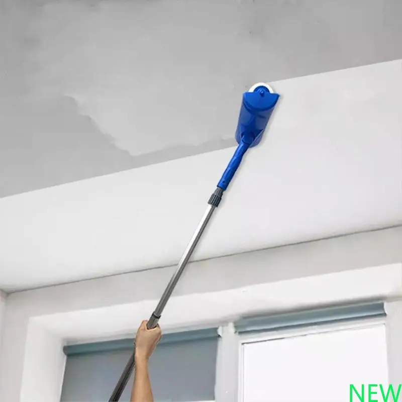 Reusable Plastic Paint Roller with Splash Proof Design Cover For Smooth Ceiling Wall Furniture Painting Projects Tool