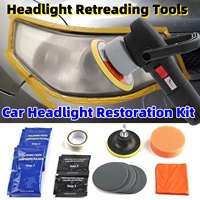 Car Headlight Restoration Set Car Headlight Yellowing Repair Car Tail Light Aging Waxing Repair Tool Headlight Polishing To New