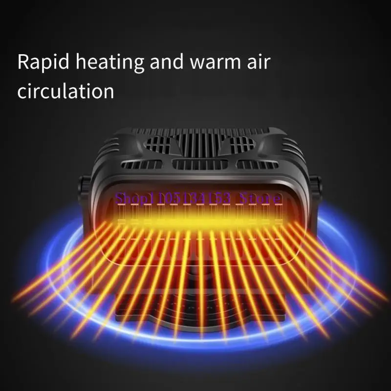 hg89 Car Heater & Defogger Small  12V/24v Vehicle Heater and Windshield Defroster for Efficient Winter Driving Safety