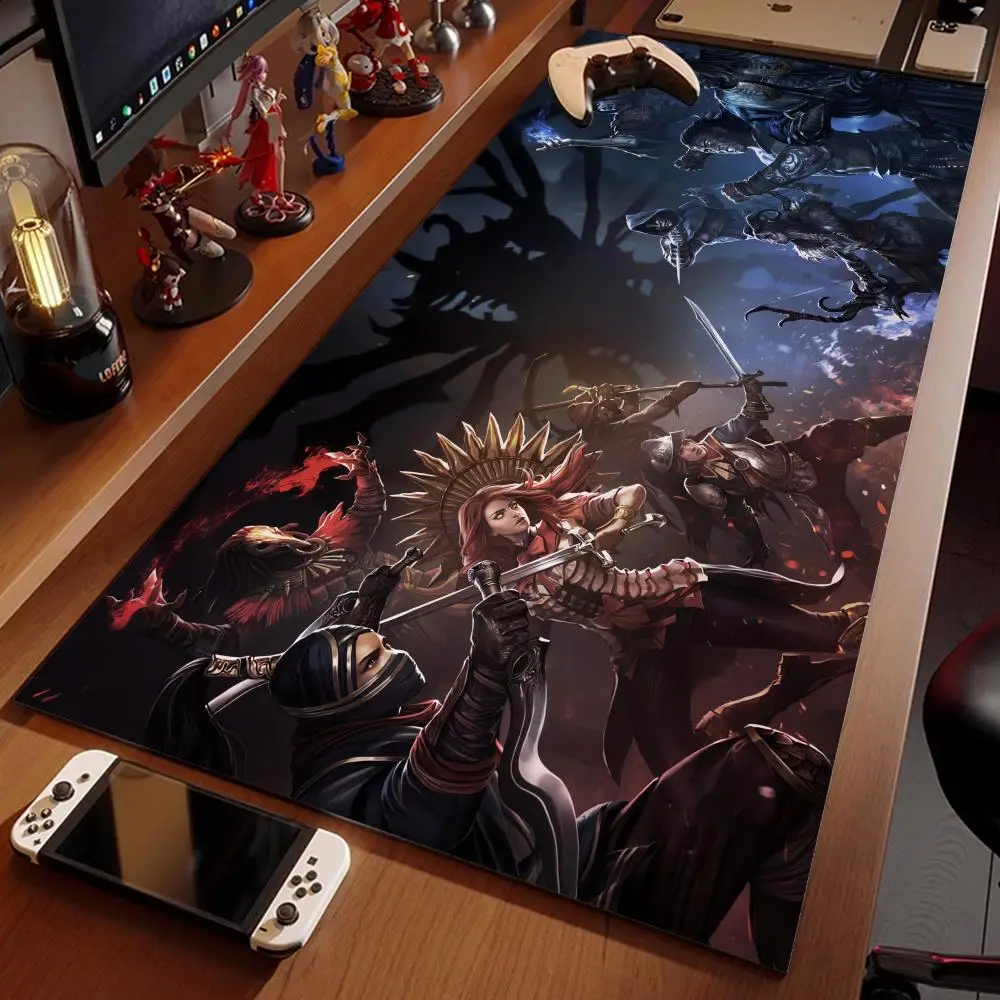 

Коврик для мыши Path of Exile 2 1200x600 Резиновый коврик для мыши Gabinete Gamer Pc Pad 4 мм Супер большой игровой настольный коврик Большой коврик для стола с замком по краям
