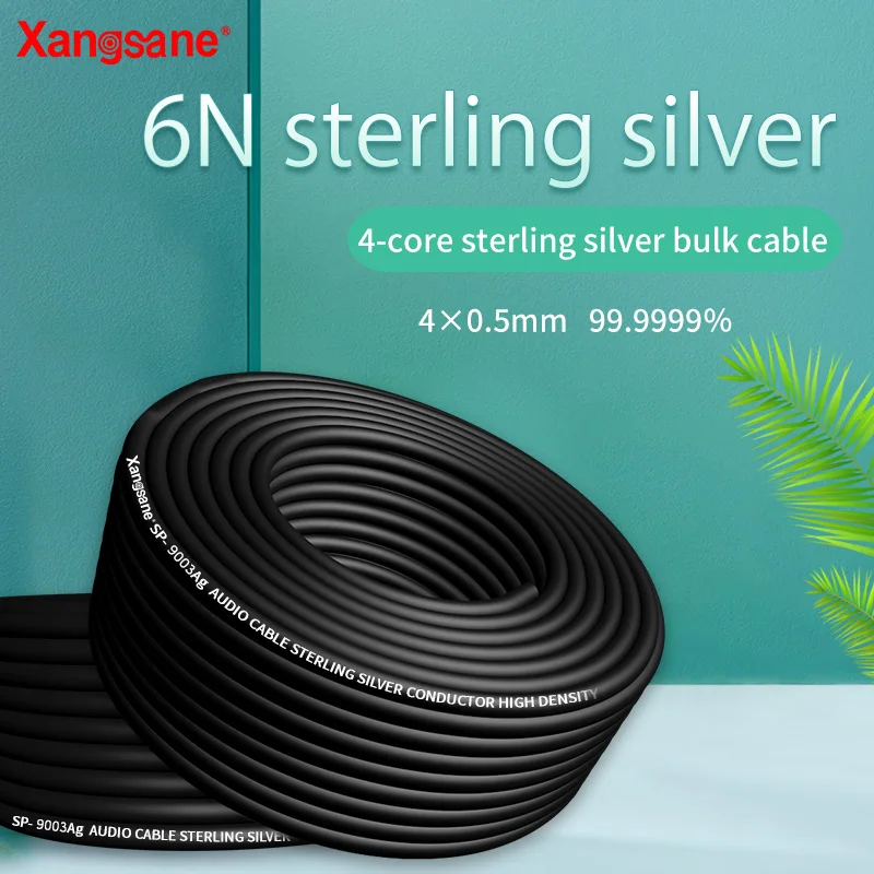 Xangsane SP-9003Ag hifi four-core 6N single crystal pure silver audio signal cable XLR balance line over machine line