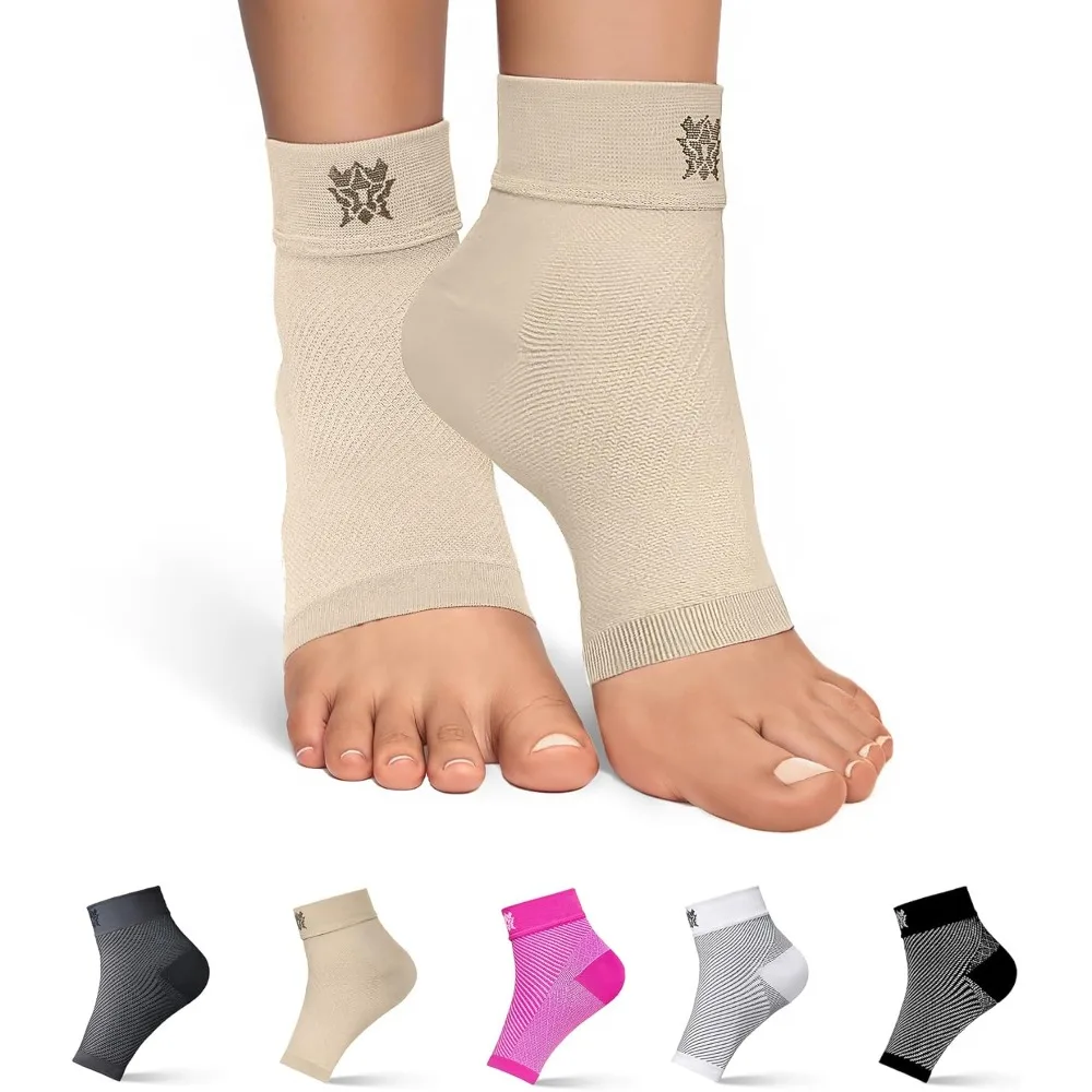 Plantar Fasciitis for Women & Men Socks Foot & Ankle Compression Sleeve Nude