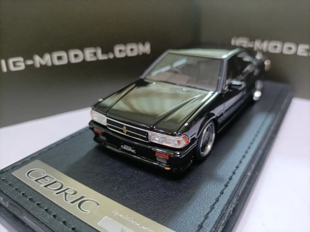 IG 1:43 Cedric Y31 GranTurismo SV JDM Simulation Limited Edition Resin Metal Static Car Model Toy Gift