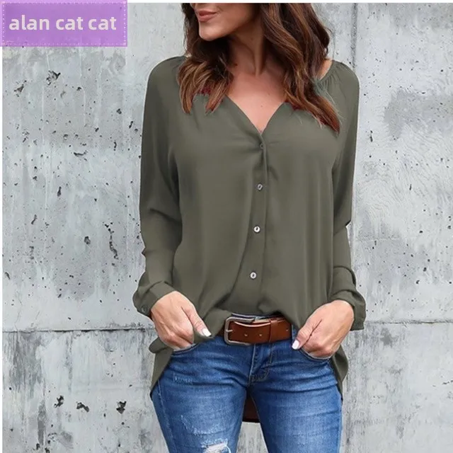 レディース Vネック 大きいサイズ カジュアルブラウス レース irt レディース トップス ポリエステル繊維 90% その他素材 0% T-irt 女性モデル