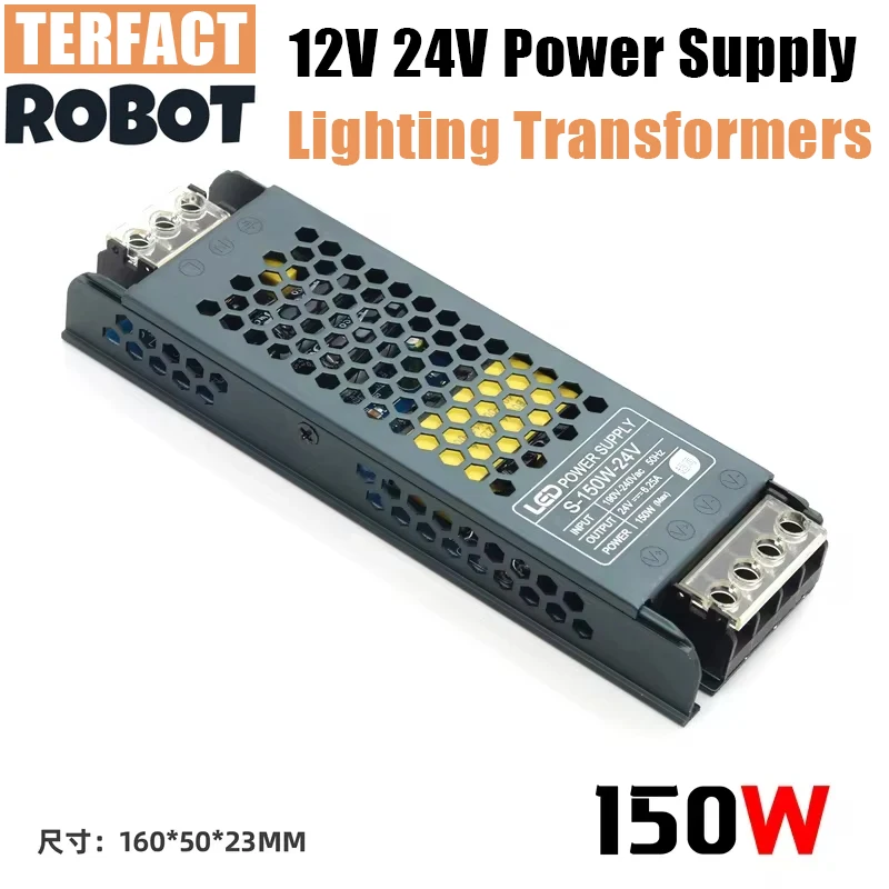 

12V 24V 150W DC Power Supply Lighting Transformers AC 190V-220V to 12 24 V Volt 12.5A 150W LED Driver Switching Power Supply