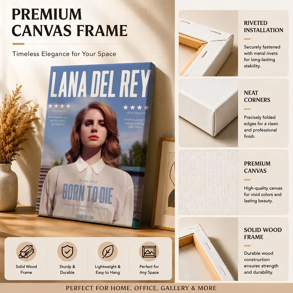 Famous Singer L-Lana Del Rey P - огляд і ціна Canvas Wrap Ready