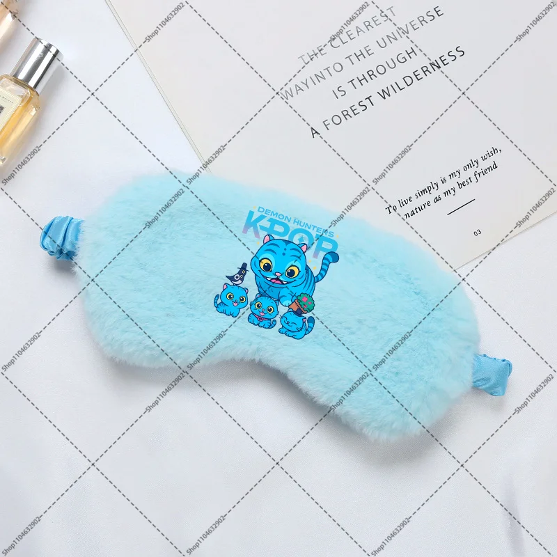 KPop شيطان الصيادين النوم قناع عين الكرتون أنيمي بنين بنات لطيف أقنعة النوم السفر المنزل عيون الاسترخاء قناع اييشادي هدايا الحفلات