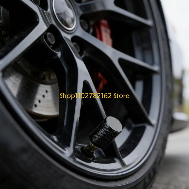 547B Easy to Install Aluminum Tire Valves Caps with Protective Design for Vehicles