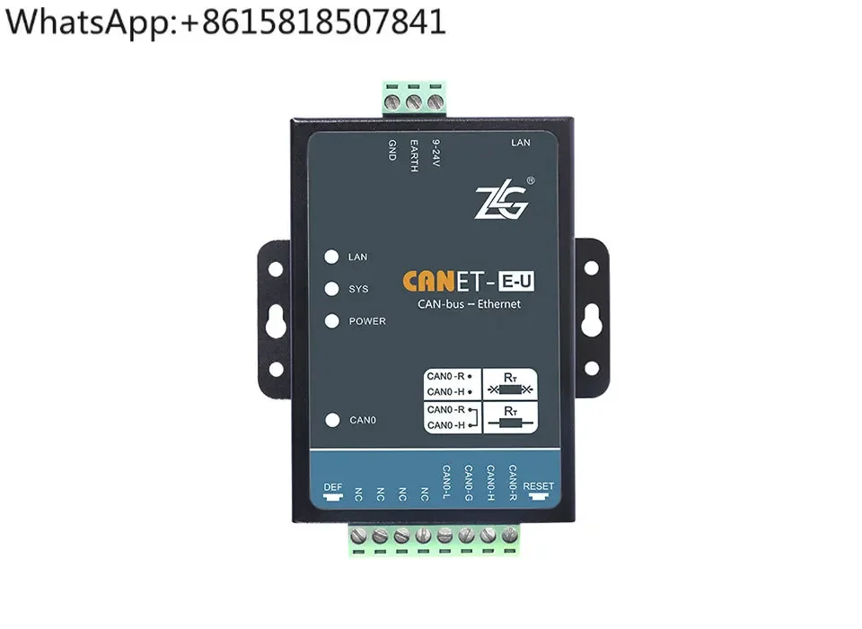 ZLG CAN bus to Ethernet Industrial Grade High Performance Ethernet to CAN Converter CAN-bus Analyzer Free Software CANET Series