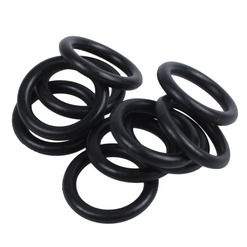 Black Rubber Oil Seal O-rings 10 pcs 16 x 11 x 2.5mm Washers