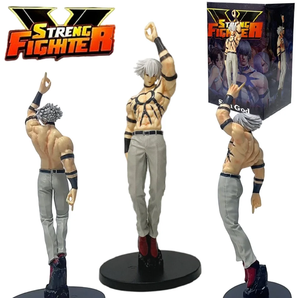 King of Fighters 97 Orochi Sonnengott Figur 26cm PVC Actionfigur Sammlerstück Modell Spielzeug für Fans