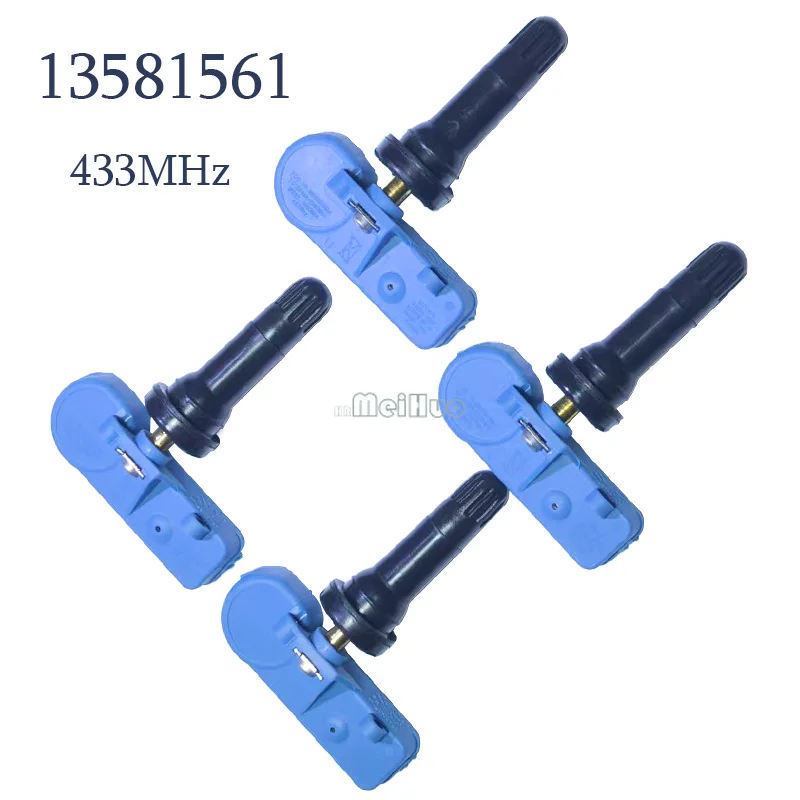 1/4 peças 13581561 433mhz sensor de pressão dos pneus para chevrolet aveo captiva cobalto cruze epica express silverado malibu orlando tahoe