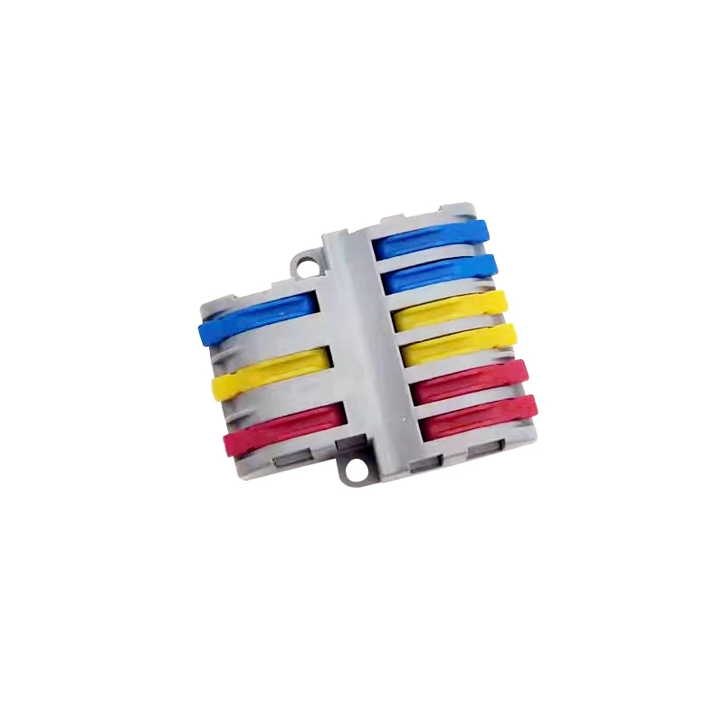 SPL-63 Mini Fast Wire Cable Connectors Universal Compact Conductor Spring Splicing Wiring Connector Push-in Terminal Block