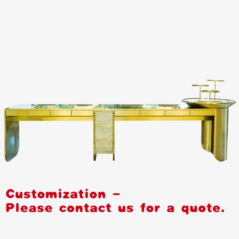 

Customize.Custom Luxury Jewelry Display Showcase with Glass and Metal Fine Jewelry Shop Counter Furniture Factory Sale