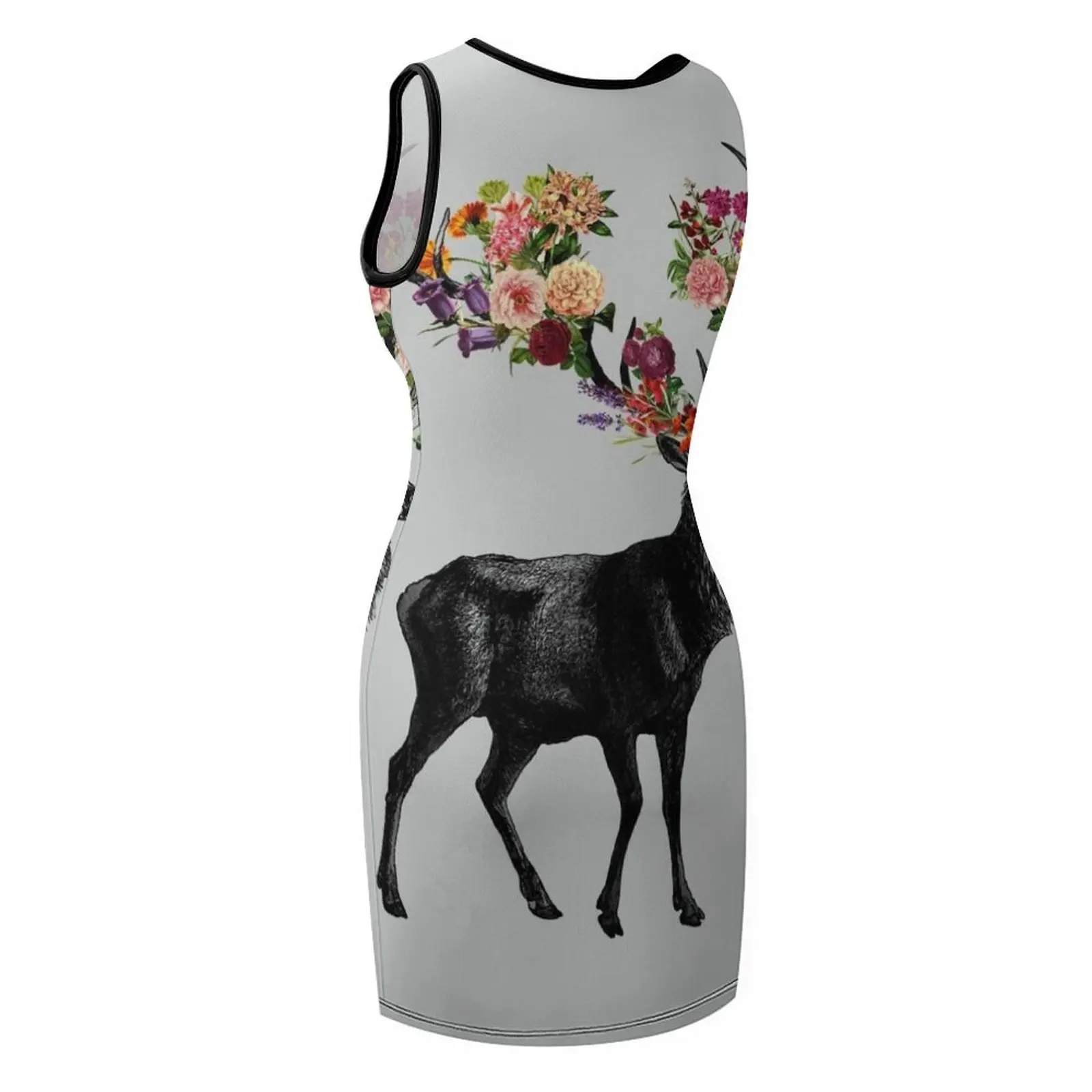 Primavera em si veado floral por Tobe Fonseca sem mangas vestido de verão roupas femininas vestidos femininos vestido de noite feminino