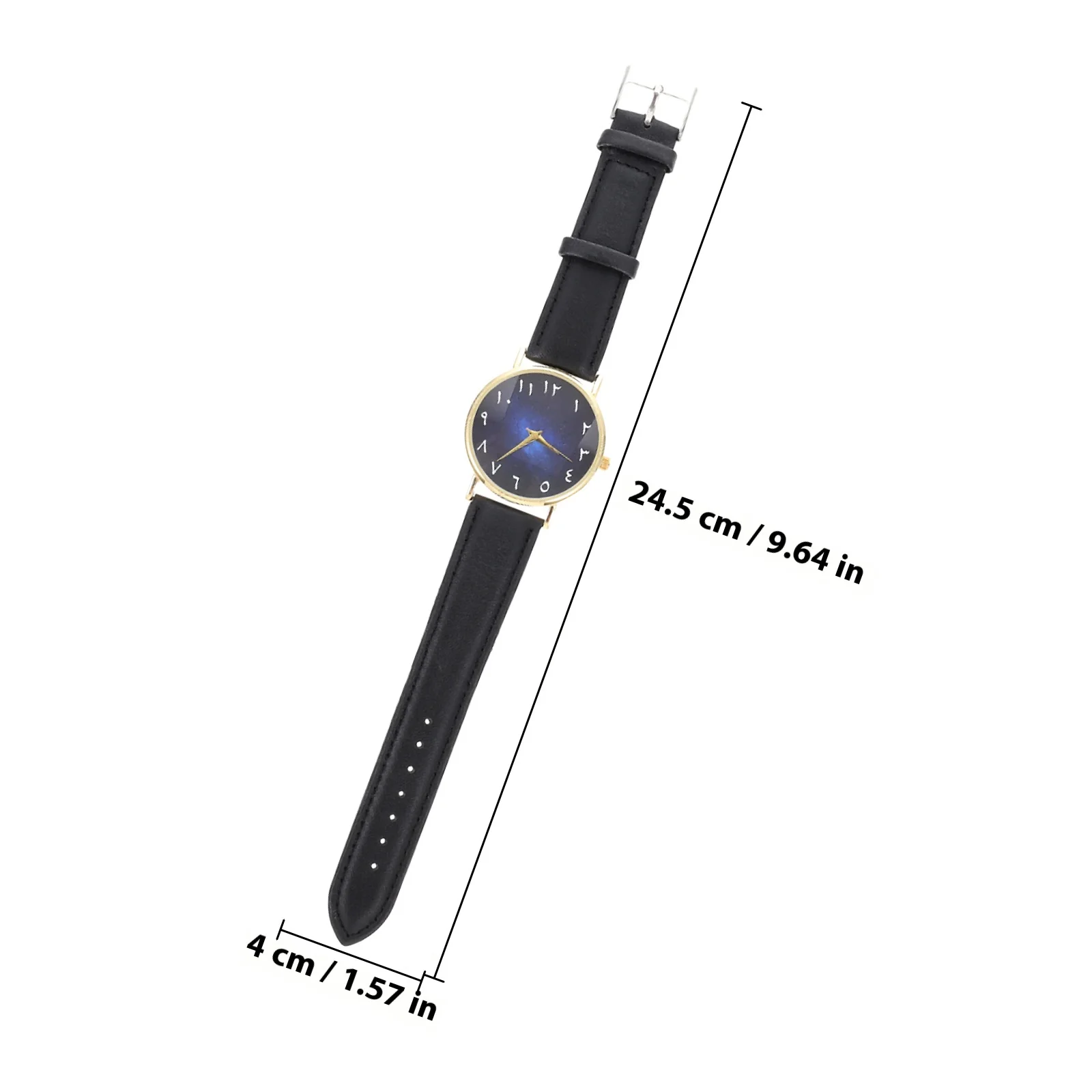 ساعة حزام عصرية للبالغين، ساعة معصم أنيقة، حزام قابل للتعديل، أرقام عربية، براعة مريحة، شعبية