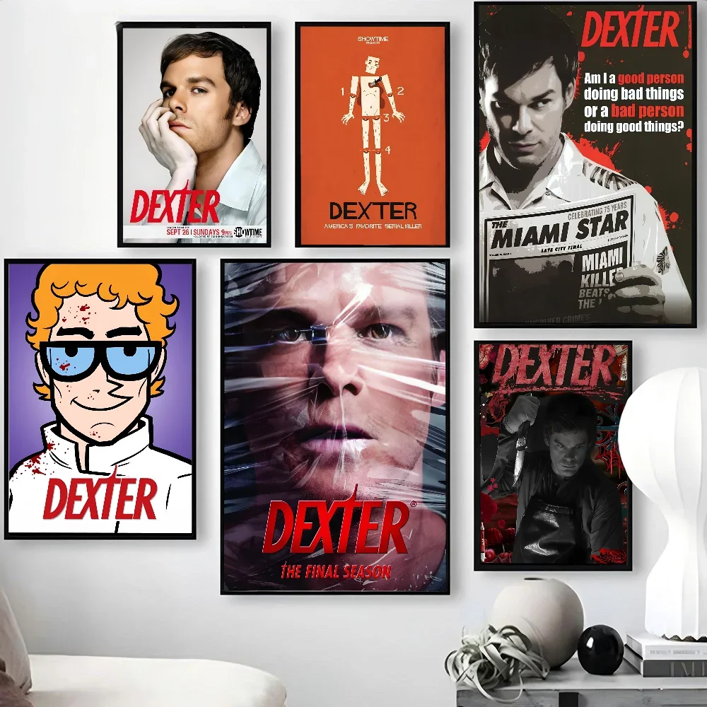 1PC Dexter Poster American Classic Horror TV Show Poster Paper Print Home Living Room Bedroom Entrance Bar Cafe Art Painting