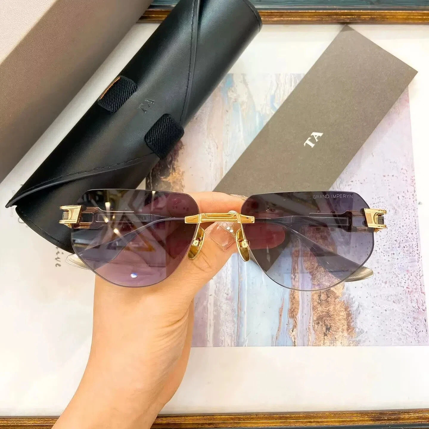 

Authentic For DIYTA DT GRAND IMPERYN DTS164-A Men Women Sun Glasses Gradient Driving Anti-Glare Male Couple Eyewear With Box