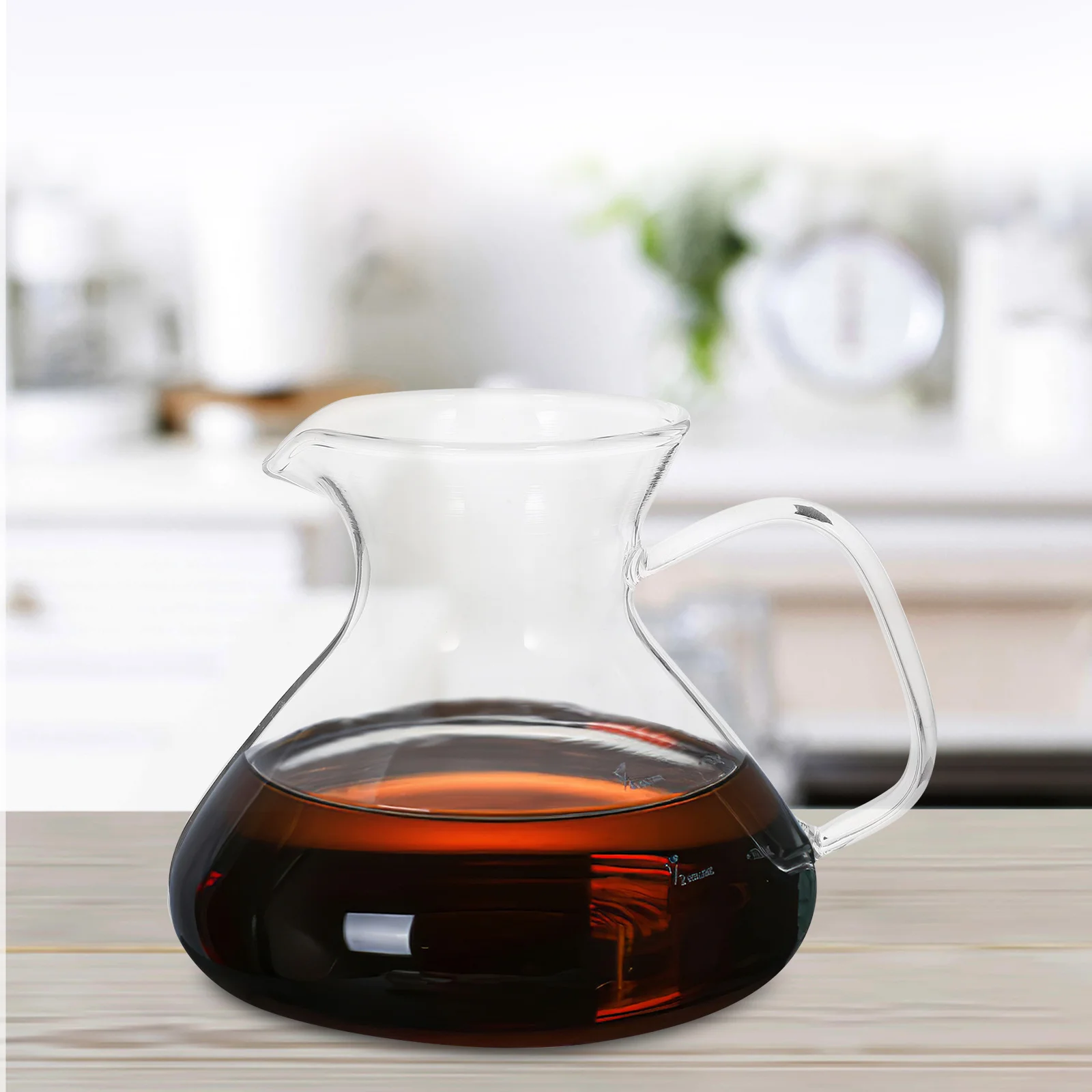 

300ml Clear Glass Coffee Jug Simple Elegant Design for Water Coffee Spirits Home Use Practical Tea Dispenser Home Tea Dispenser