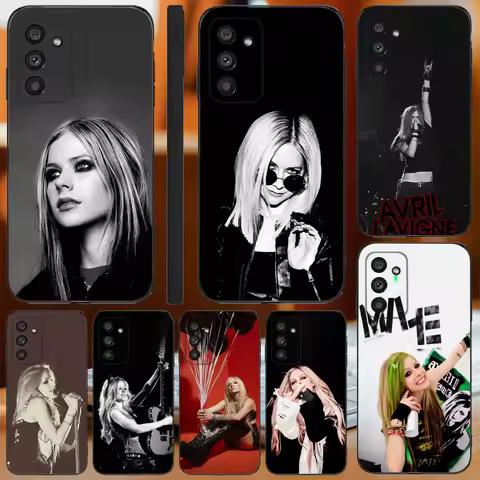 Cool Singer Phone Case For Samsung Galaxy A13,A21s,A22,A31,A32,A52,A53,A71,A80,A91 Soft Black Cover A-Avril L-Lavigne