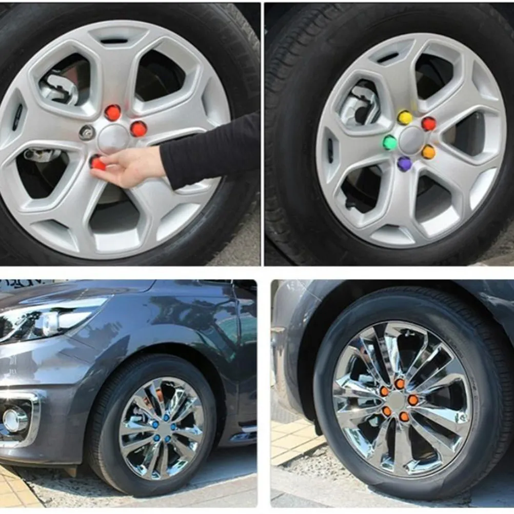 20Pcs Premium Silicone Wheel Nut Covers 17Mm Cover for Auto Wheels Corrosion Dust Protection Easy Installation