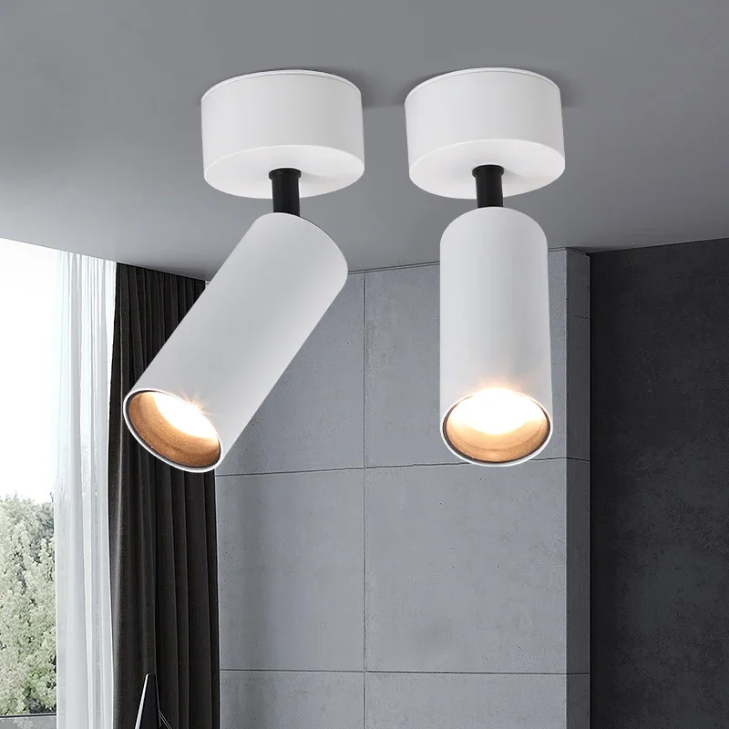 LED Recessed Downlight Frame GU10 MR16 Housing LED Spotlight Downlight 7W Surface Mounted COB Ceiling Light Spotlight Can Be - view 5