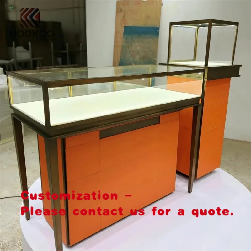 

custom.High End Tempered Glass Display Cabinet Display Stand Tower Jewellery