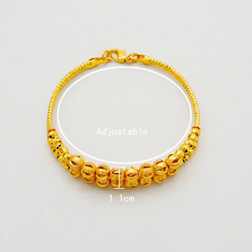 Luxus klassische Kupfer Gold Farbe Armband Dubai Saudi trend ige Armreif für Braut Armband arabischen Schmuck – Detail 19