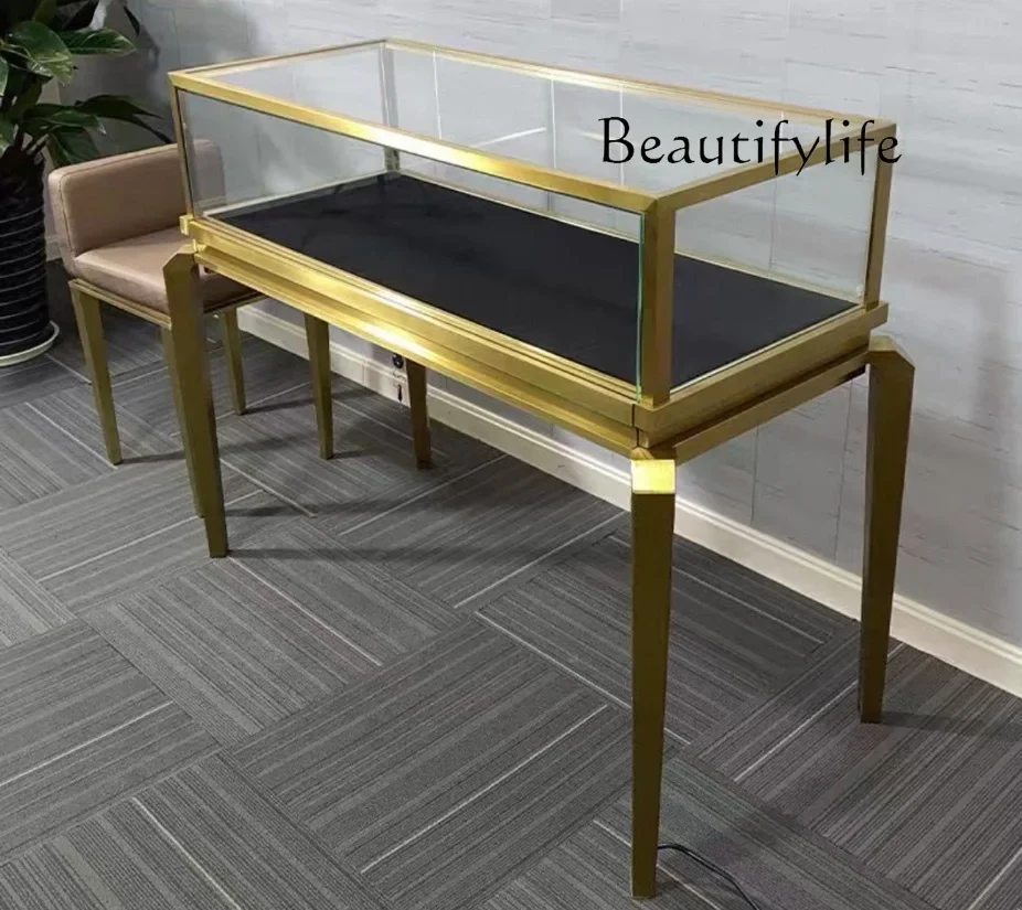 

BJ Custom, Luxury Custom Retail Shop Interior Design Watches Jewelry Store Showroom Glass Display Cabinet With LED Light
