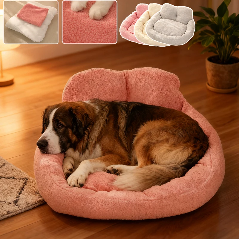 

1pc Newest Pet Sofa Bed Solid Color Warm and Comfortable Dog Cat Bed Soft Cat Mat Detachable Pet Beds Supplies Лежанка Для Кота