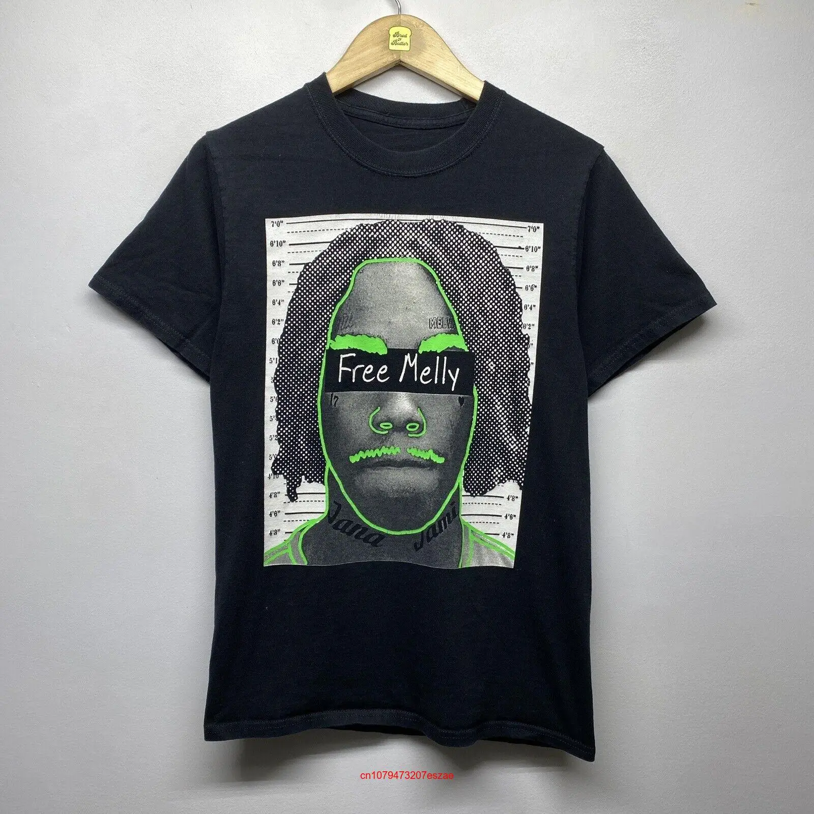 YNW Melly футболка размер маленький свободный Рэпер Хип-хоп Mugshot длинный или короткий рукав