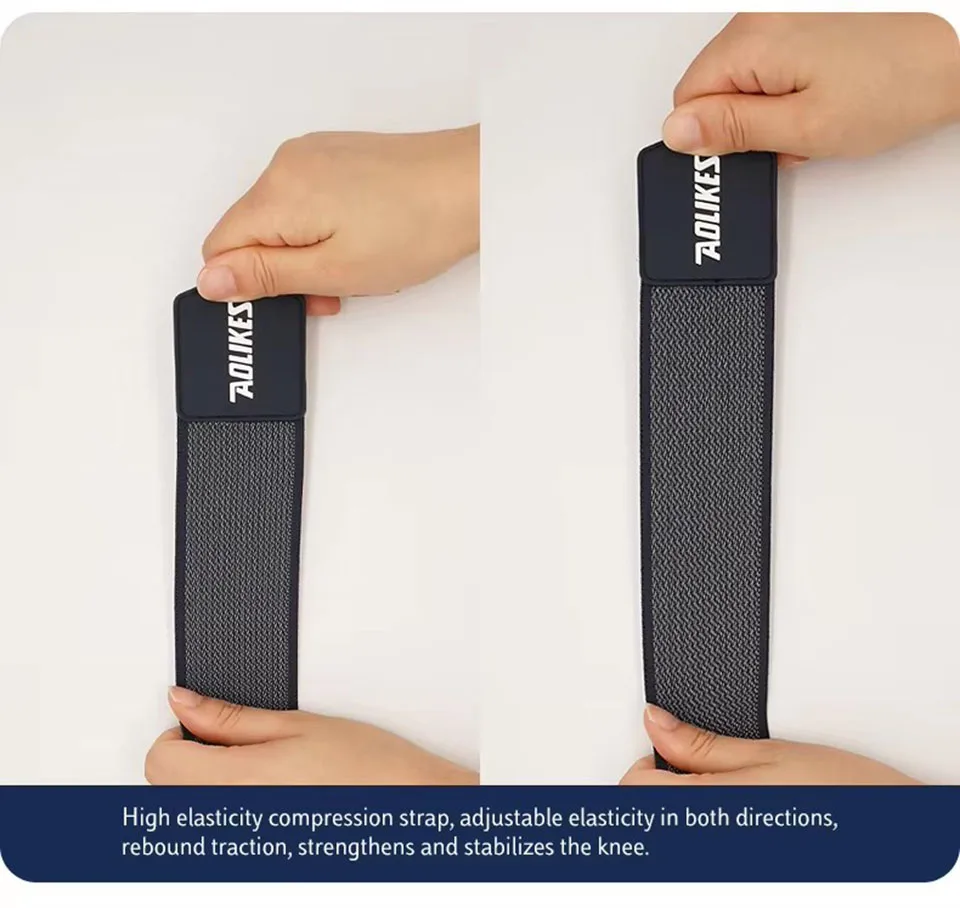 Aolikes Knies tützen mit Silikon gel Patella Kompression hülse Feder stütze schützen Stabilisator für Arthritis Sport Acl Erholung – Detail 14