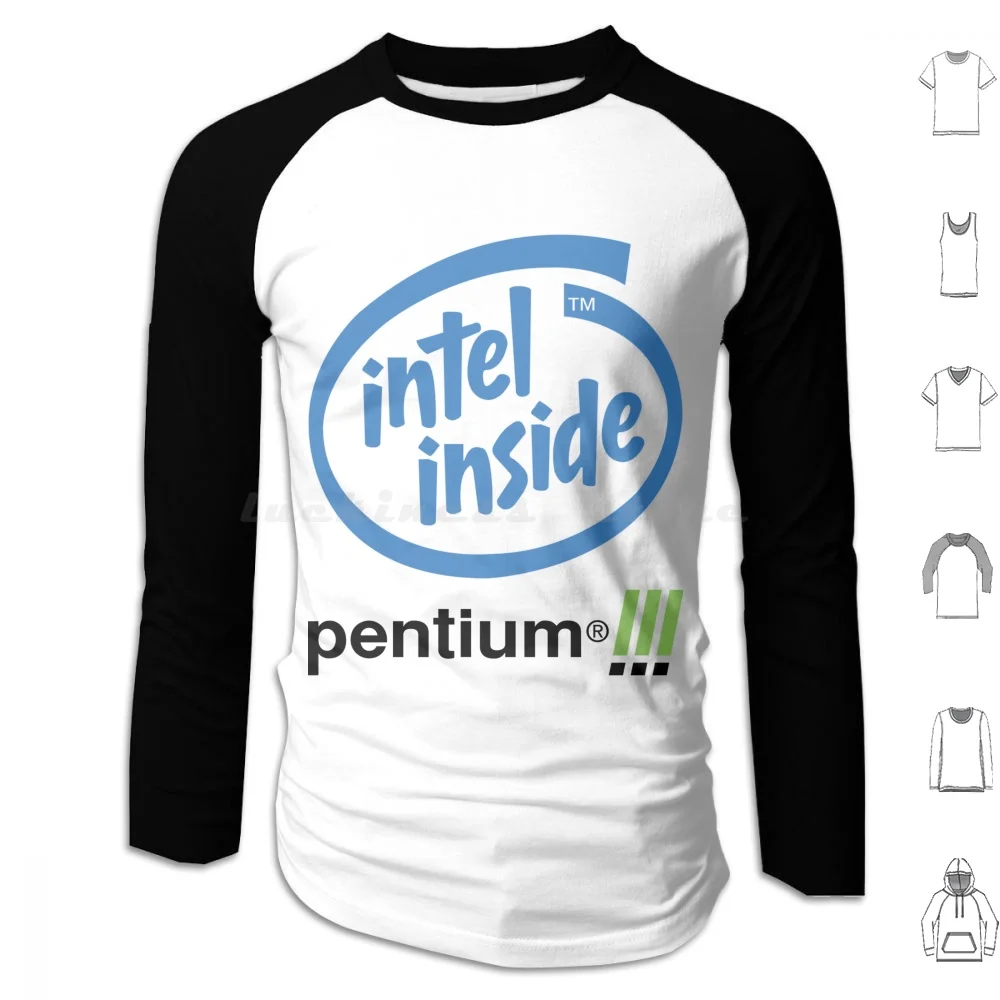 Intel Inside-Pentium Iii Hoodie Cotton Long Sleeve Intel Intel Inside Pentium Pentium Iii Pentium 3 Computer Gaming