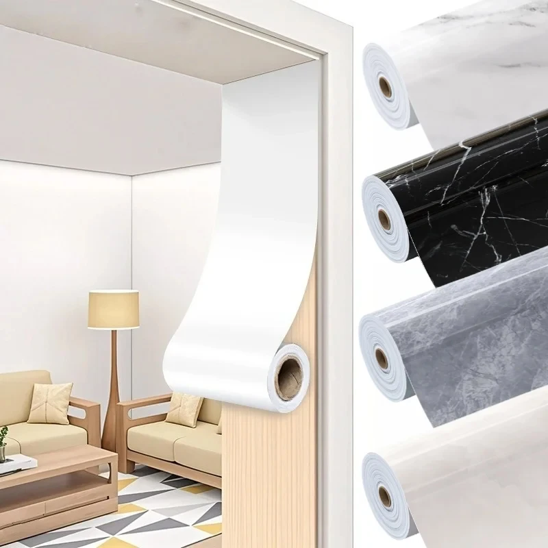 1 Roll Self-Adhesive Wood Grain Vinyl Repair Stickers Suitable for Door/Window Frames-Peel-and-Stick Overlay for /Scuffed Edges