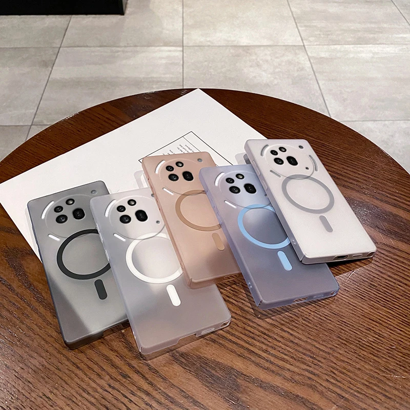 Original Ice Fog Phone Cases for Nothing Phone (3) (3a) 3 3A Pro 5G Frosted Magnetic Translucent Hard Thin shockproof Back Cover