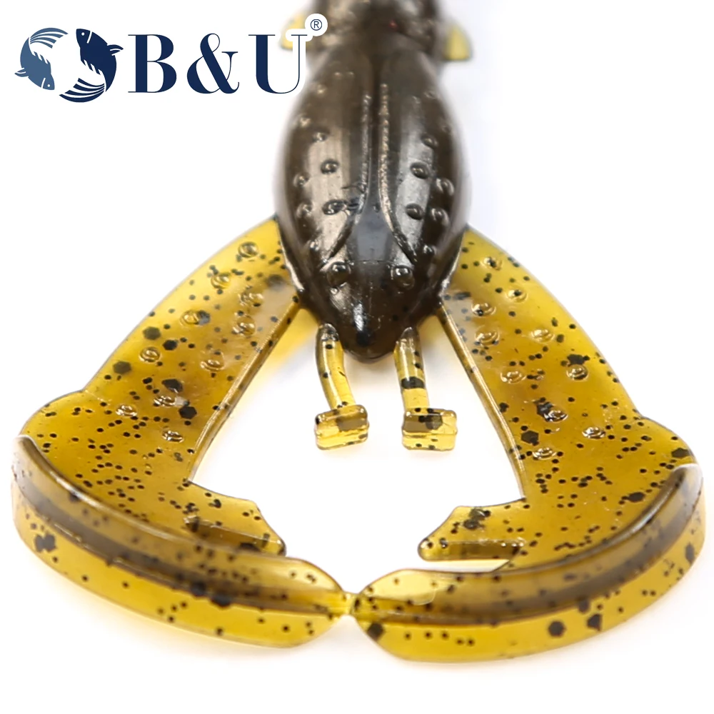 B&U-Floating Fishing Lures, Crayfish, Shrimp, Soft Baits, Creature Baits, Bass, Perch Fishing Baits