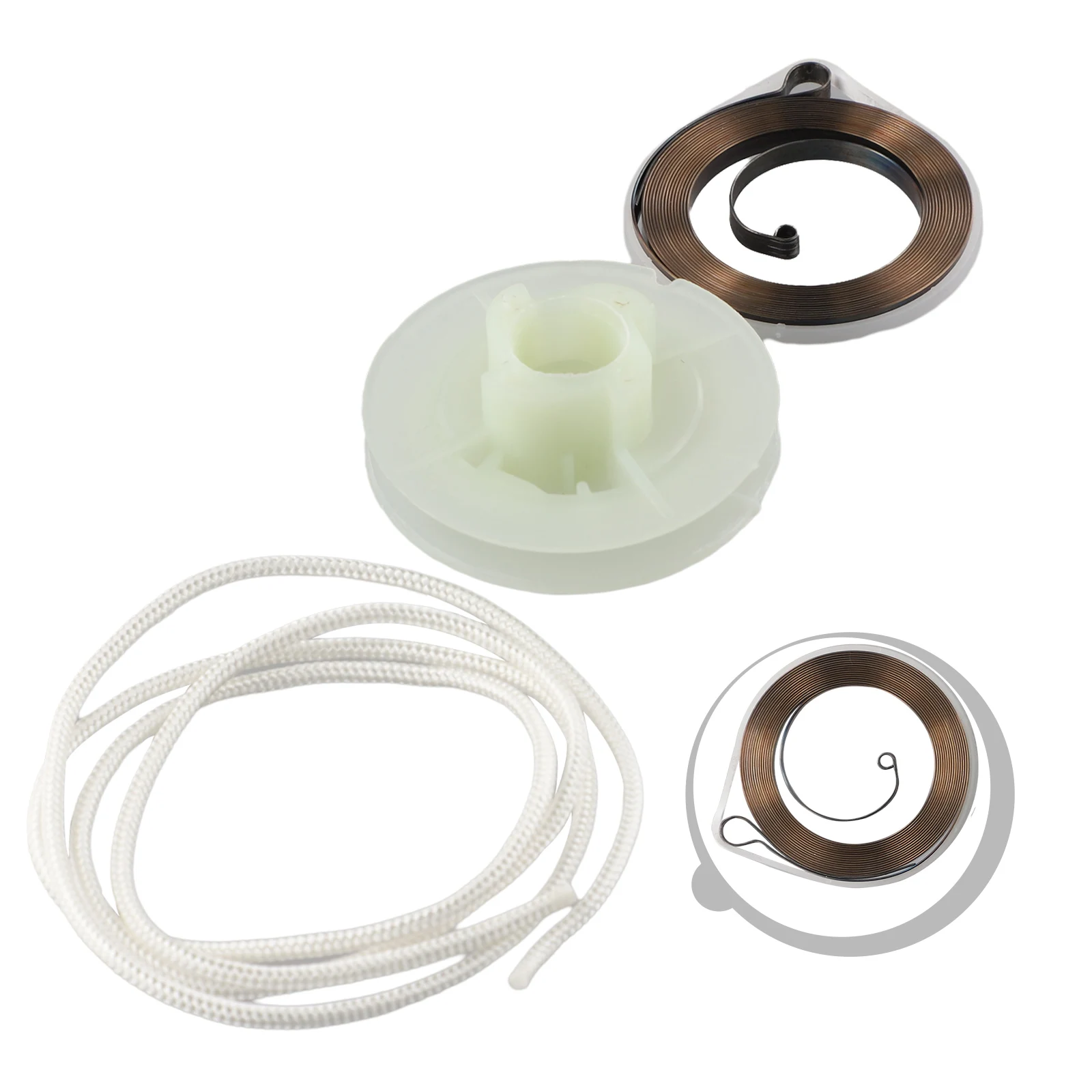 

Pull Rope Kit Recoil Starter Garden Power Tool Accessories 1m Recoil Rope Rotor Pulle For Chinese Chainsaw 4500 5200