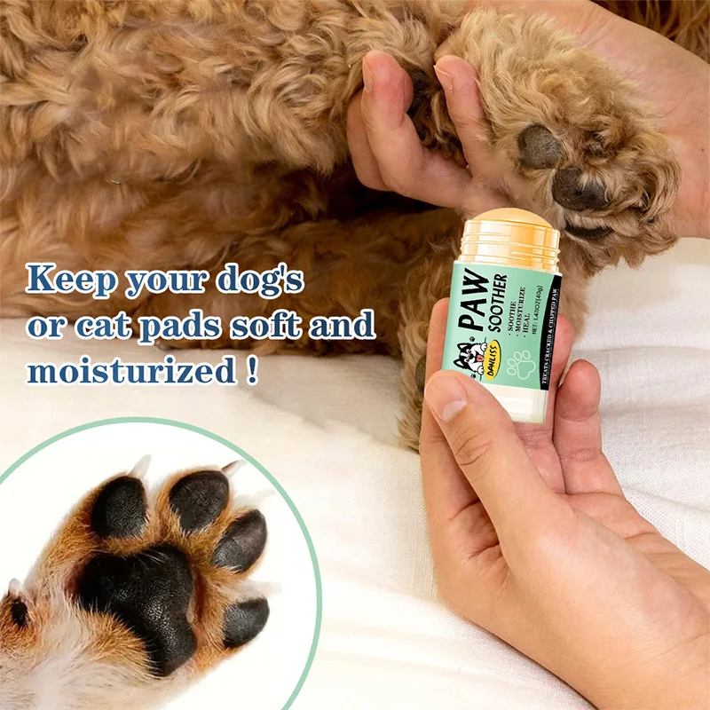 Pet Paw Soother Care Cream Cat Dog Feet Double Protection Cream For Pet Claws To Prevent Drying And Cracking Moisturizing Stick